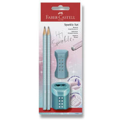 FABER-CASTELL Sparkle Cosmic Ocean - grafitová tužka - sada 3 ks