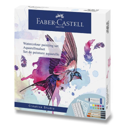 Faber-Castell WATERCOLOR painting set - akvarelové barvy - sada 18 ks