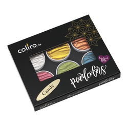 Finetec COLIRO Pearl Color Set CANDY - sada 6 ks - perleťové akvarelové barvy