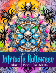 Intricate Halloween Coloring Book for Adults - Max Brenner 