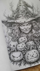 Intricate Halloween Coloring Book for Adults - Max Brenner 