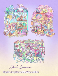  Kawaii Town Coloring Book - Jade Summer 