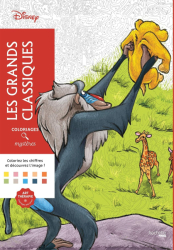 Les grands classiques Disney coloriages / mysteres - Colouring by numbers 