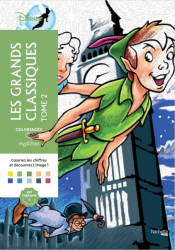 Les grands classiques Disney tome 2 - colouring by numbers