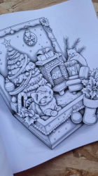 Little Christmas Wonders Adult Coloring Book- Max Brenner