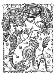 Mermaid Wonders Mindful Coloring Book