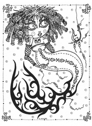 Mermaid Wonders Mindful Coloring Book