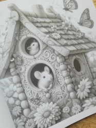 Mouse Houses - Coloring Book for Adults - Mia Quinn