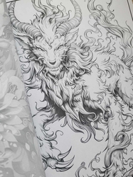 Mystical Beasts: An Epic Relaxing Coloring Book for Adults