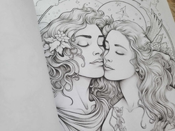 Mystical Lovers - Adult Coloring Book