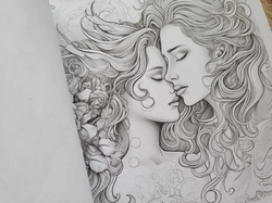 Mystical Lovers - Adult Coloring Book