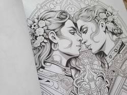 Mystical Lovers - Adult Coloring Book