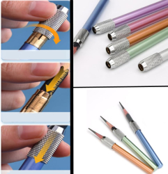 Nevskaya Palitra Pencil Extender - kovový nástavec na krátké pastelky - 4 barvy