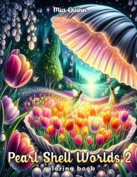 Pearl Shell Worlds 2 - Coloring Book for Adults - Mia Quinn 