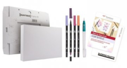 Tombow - Sada Watercoloring Canvas - Set Elegant Butterflies