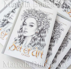 Set of Art  GOLD- colouring set - Mariola Budek 