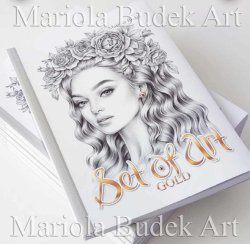 Set of Art  GOLD- colouring set - Mariola Budek 