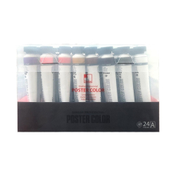 ShinHan PWC Premium extra fine artists WATER COLORS - prémiové akvarelové barvy v tubě - 40 ml - sada 24ks A