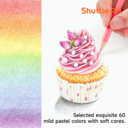 Shuttle Art 60 Pastel Colored Pencils