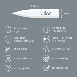 SLICE SKU 10532 - náhradní čepele pro nožík (špičaté) - NIKOL - 4 kusy