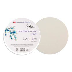 St. Petersburg Nevskaya Palitra - Ladoga Cold Press Watercolor Round Paper Pads 100% Cotton, 300g/m2, 12 listů