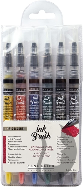  Royal and Langnickel - Azure Artist Markers - Dual Tip - 5  Colours + Blender - Botanic Set of 6