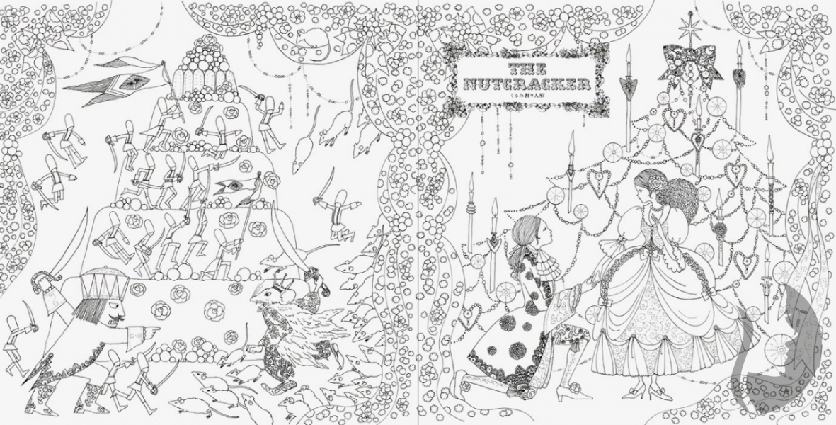 Fairy Tales Colouring book Tomoko Tashiro